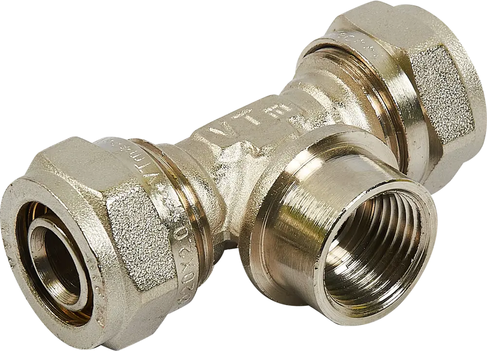 Тройник обжимной Valtec 20×1/2" для перпендикулярных ответвлений трубопровода 11978071