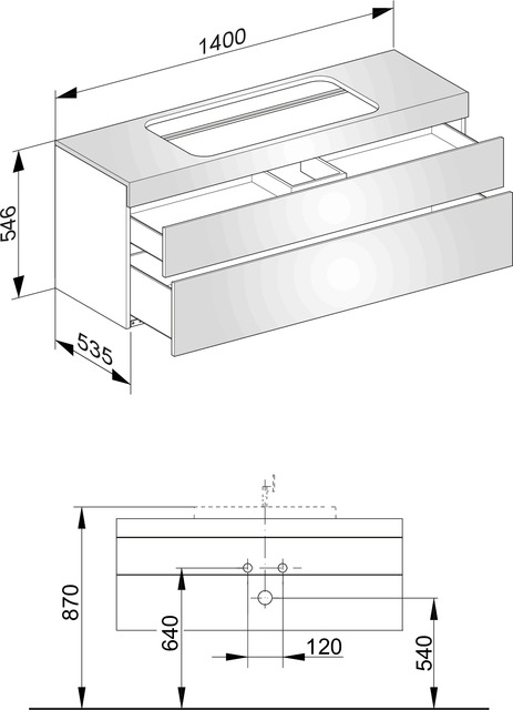 31583820100 Тумба под умывальник KEUCO Edition 400 - Вид №2