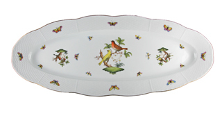 71377 Herend Блюдо для рыбы с решеткой удлиненное 61,5см "Ротшильд" Фарфор  - Вид №1