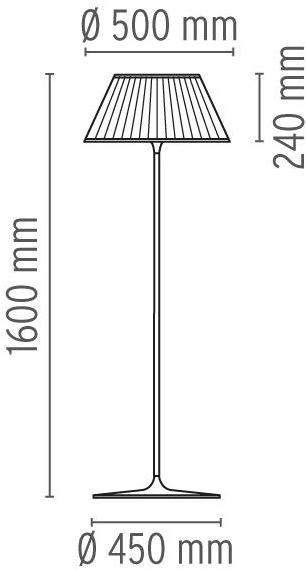 Flos Торшер из ткани Home collection - pavimento F6109007 - Вид №4