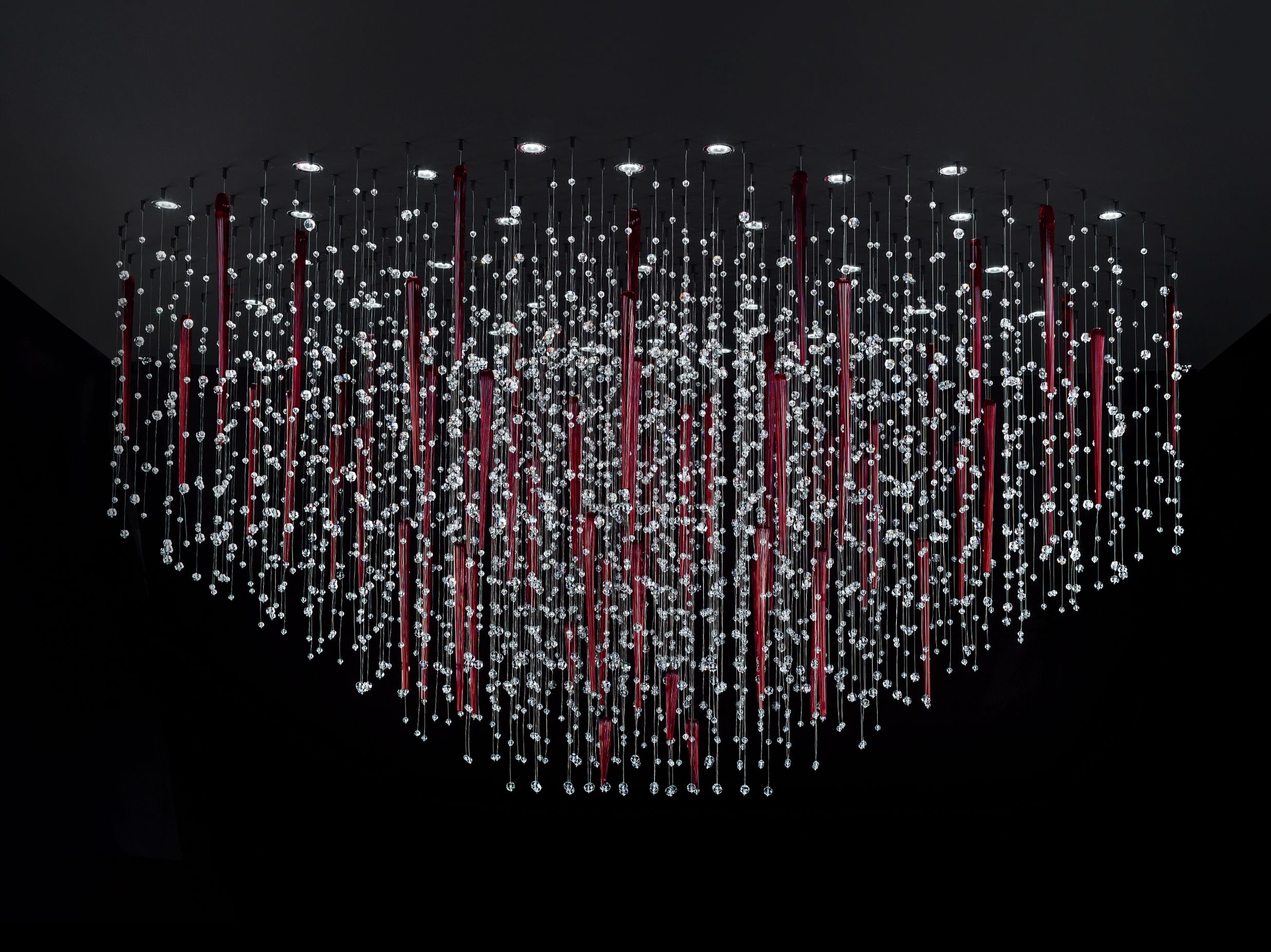 Кристалл светодиодный подвесной светильник Euroluce Lampadari отражения ARCH-00144211