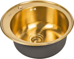 Мойка кухонная ZorG Inox SZR 510 XL-BRONZE из нержавеющей стали, бронза