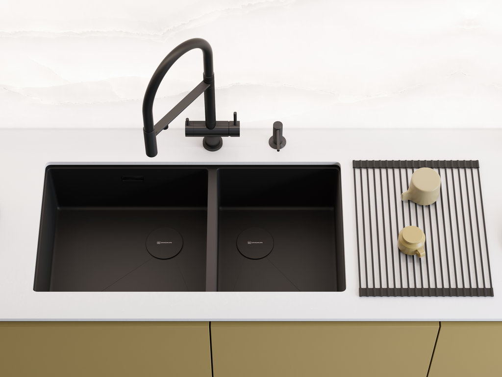 Кухонная мойка Taki 85-2-LB-U/IF Side LG OMOIKIRI 4997038 - Вид №1