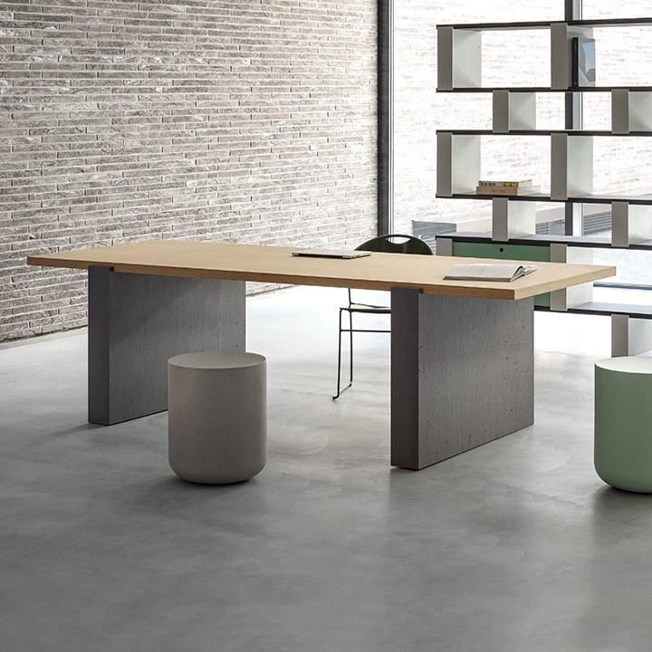 Cimento Прямоугольный стол из цемента и дерева Accademia sun-id-1423781 - Вид №2