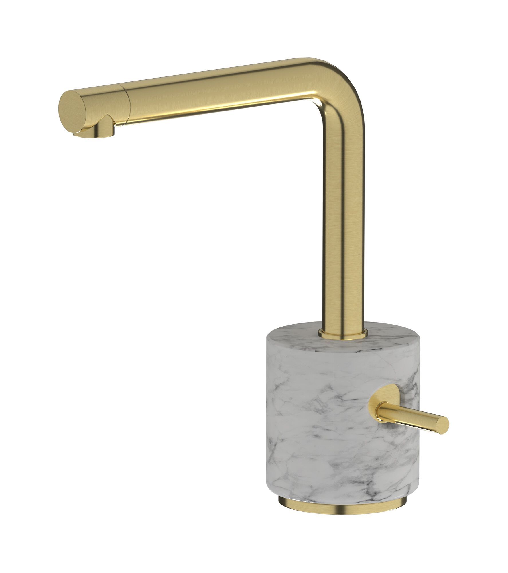 Смеситель для раковины с одной ручкой из мрамора IB мрамор + мрамор Elle ARCH-00119107 - Вид №8