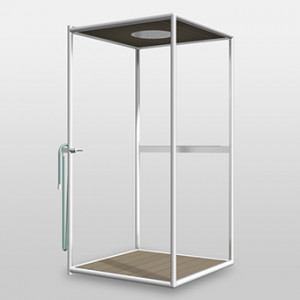 9WA1BI Уличный душевой уголок  Kos by Zucchetti Wazebo
