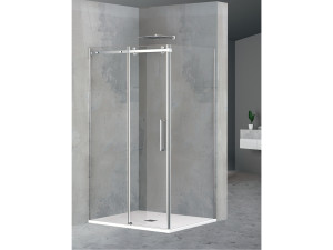 Угловая душевая кабина из хрусталя