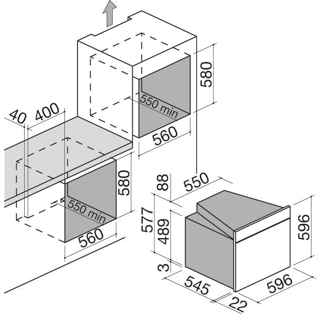 Встраиваемая стеклянная печь Barazza Icon One ARCH-00012128 - Вид №2