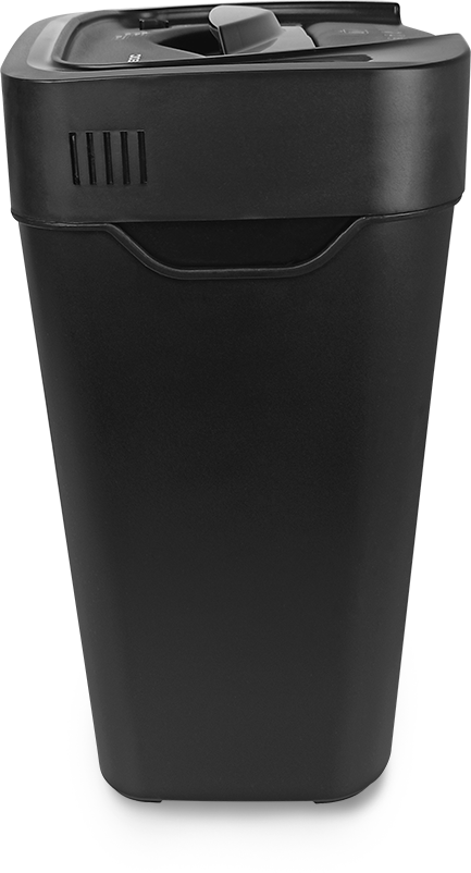 УМ22-4 Уничтожитель документов , din p-4 (4 ур-нь секр.), фрагмент 4х35мм, 14 лист (70г/м2), cd/пл.карты/скрепки/скобы, 22 литра Гелеос Santreyd  - Вид №6