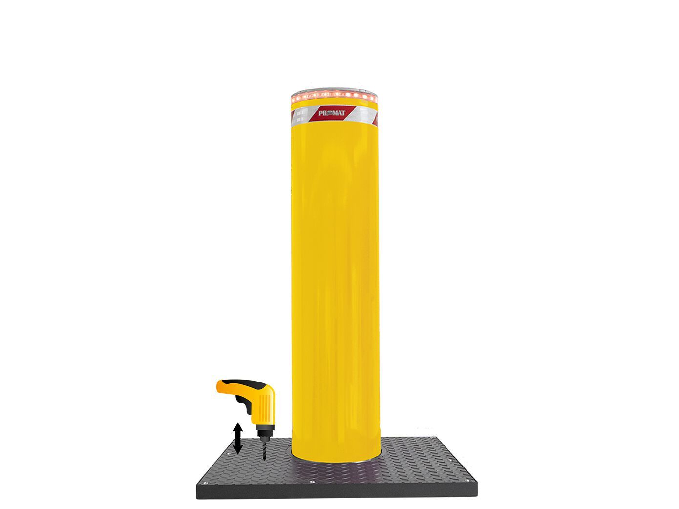 Полуавтоматический боллард с высоким уровнем безопасности Pilomat High security line ARCH-00135513 - Вид №1