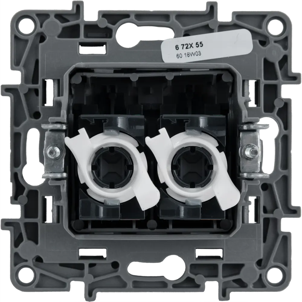 Компьютерная розетка Legrand RJ45 Cat 5e антрацит для локальных сетей 82496844 Etika STLM-0028738 - Вид №2