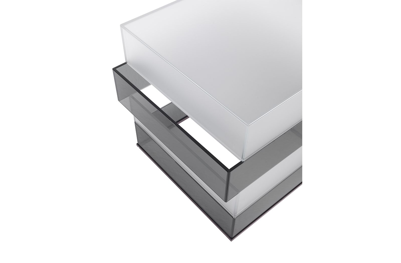 Квадратный журнальный столик из матового стекла Gianfranco Ferré Home Jenga ARCH-00101092 - Вид №2