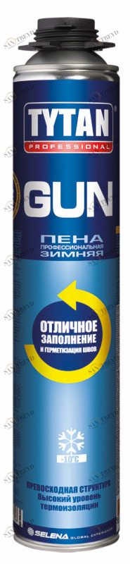 Пена монтажная Tytan Professional Gun зимняя 750мл 5401