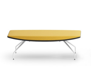 Мягкая скамейка из ткани