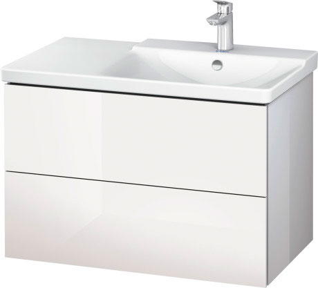 LC624908989 L-Cube Тумбочка подвесная Фланелево-серый глянцевый лак Duravit - Вид №2