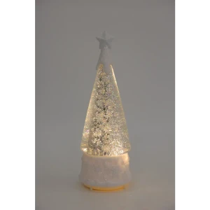 Фигура Елка для дома 4 светодиода 31.7 см цвет серебристый