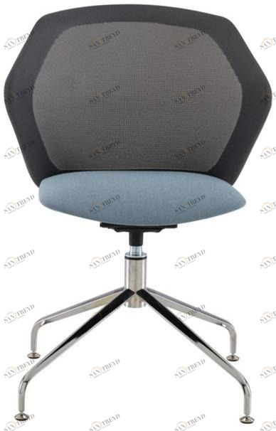 Ligne Roset Вращающееся кресло из ткани с 4 спицами и встроенной подушкой Piccione 10261462