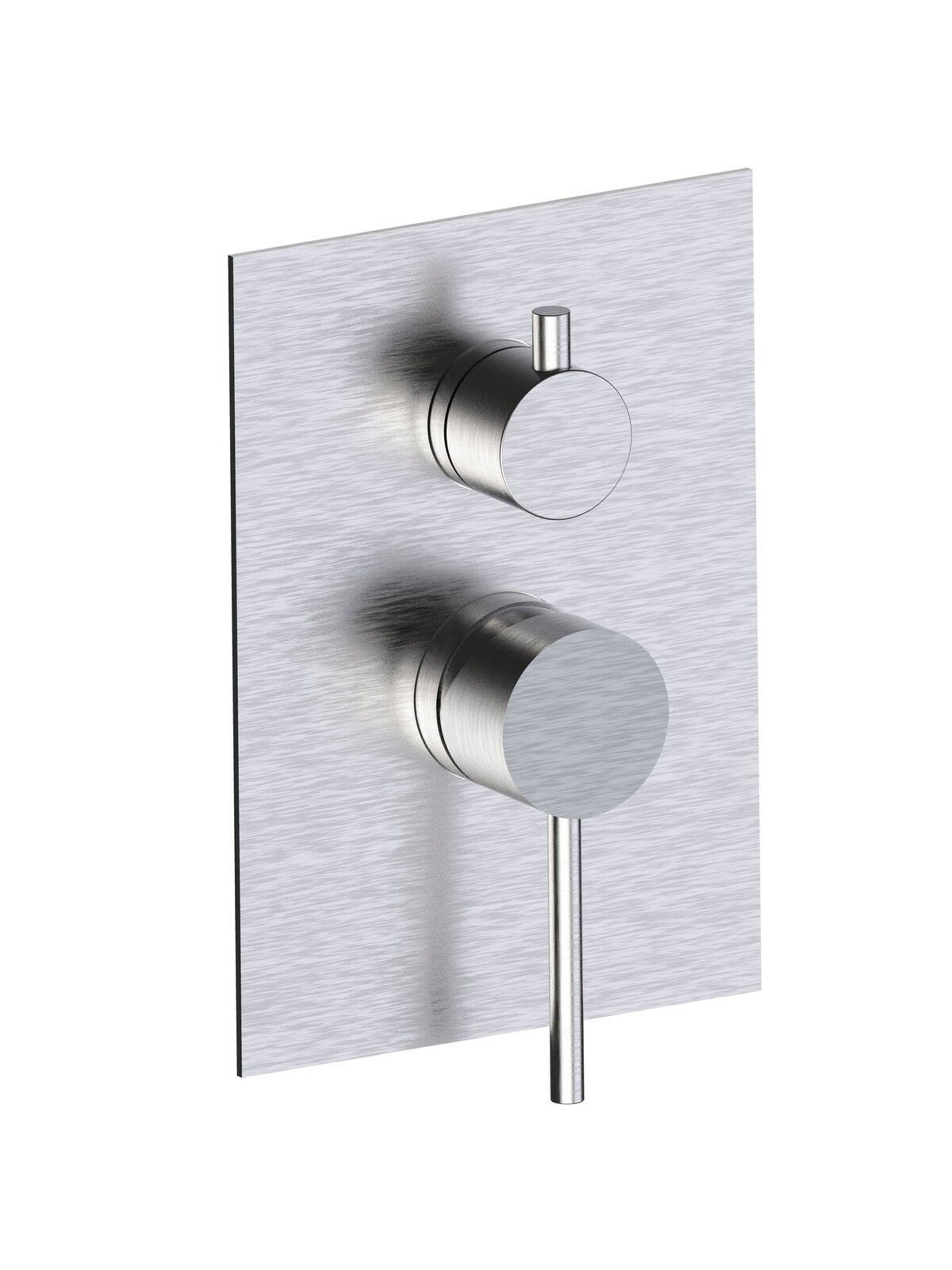 Смеситель для душа с 2 отверстиями из нержавеющей стали с пластиной Rubinetterie Frattini Pepe XL 316 ARCH-00134505 - Вид №3