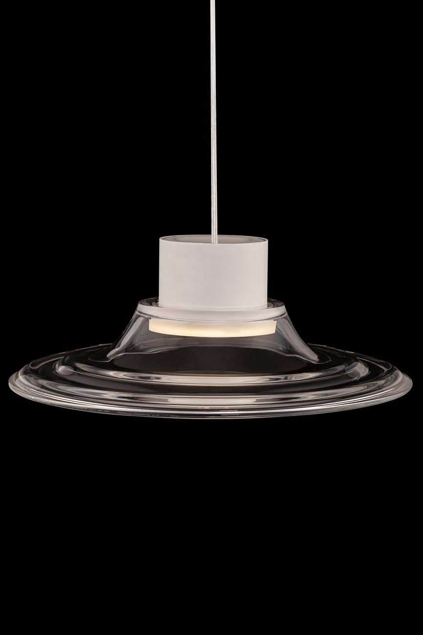 Светильник подвесной светодиодный со стеклянным плафоном белый Remous P066PL-L9W4K TECHNICAL PENDANT 00-3957069 Прозрачный  - Вид №3