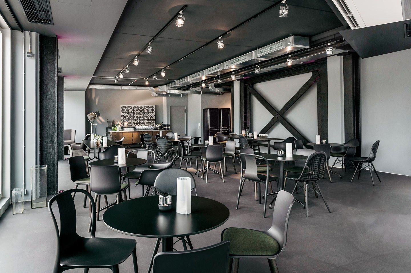 Круглый стол со стальным основанием и деревянной столешницей VITRA Belleville Table ARCH-00025779 - Вид №5