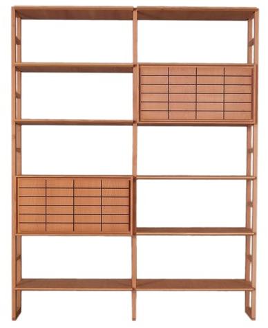 Morelato Модульный открытый книжный шкаф из вишневого дерева Zero Art. fs3412993 - Вид №2
