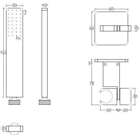 Water Evolution Настенная лейка душа из нержавеющей стали Lapa sun-id-1375973 - Вид №1
