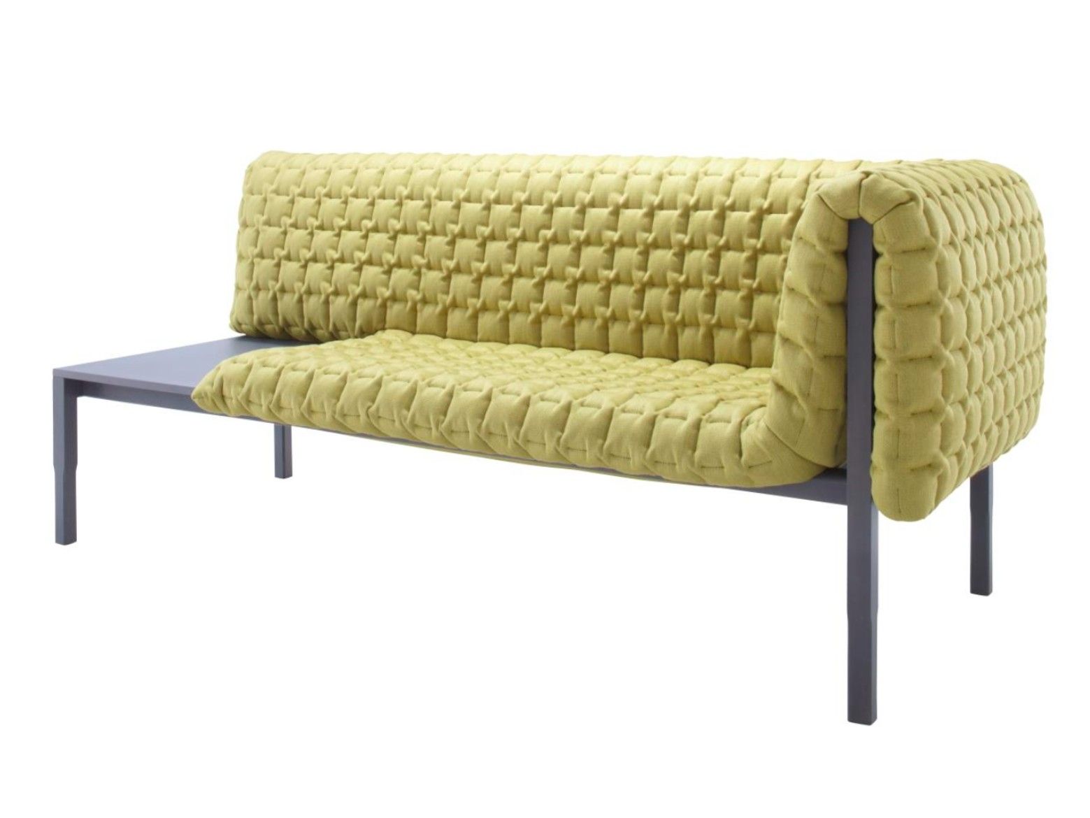 Мягкая скамейка из ткани со спинкой Ligne Roset Ruche ARCH-00005500 - Вид №1