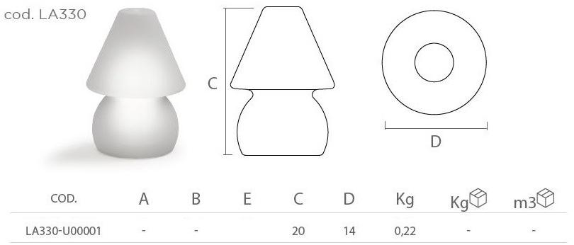 Lyxo Design Пластиковая лампа с аккумулятором  La330-u00001  - Вид №3