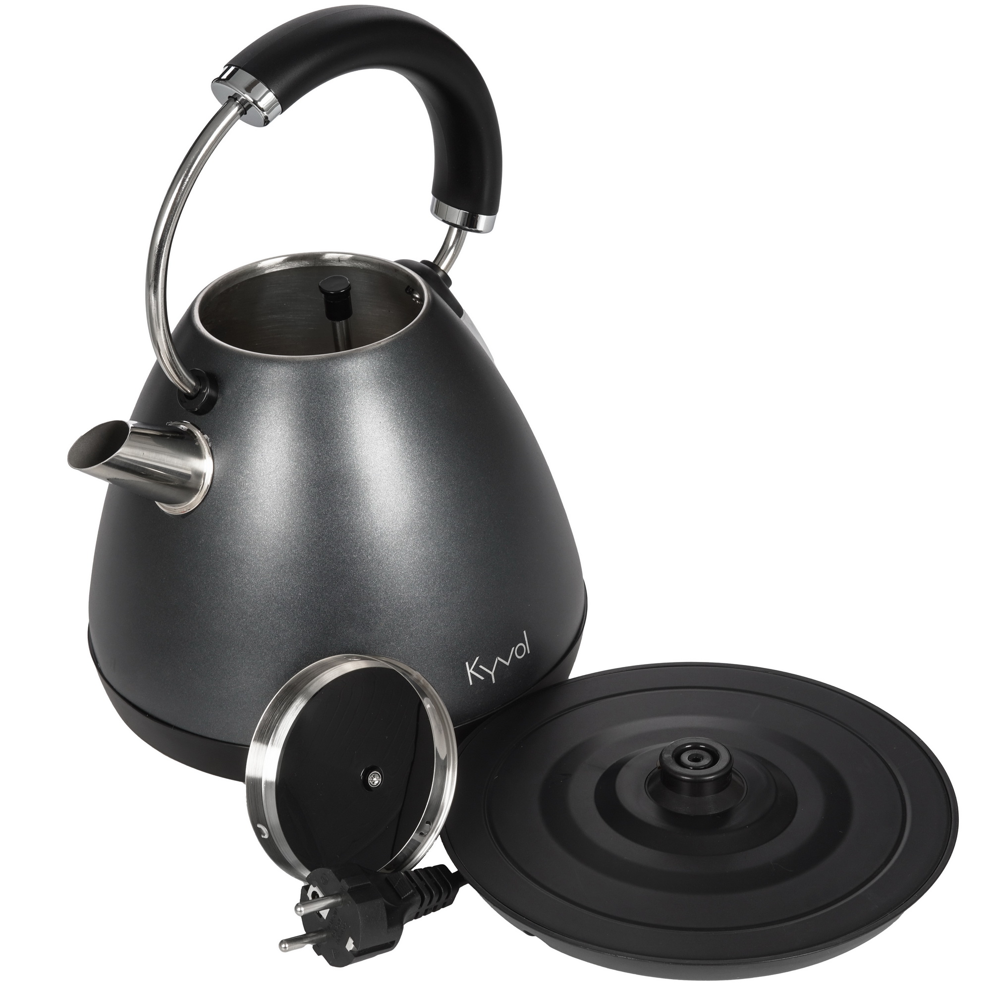 9206846 Электрочайник Kyvol SK-KE170R серый STDN-0115708 - Вид №4