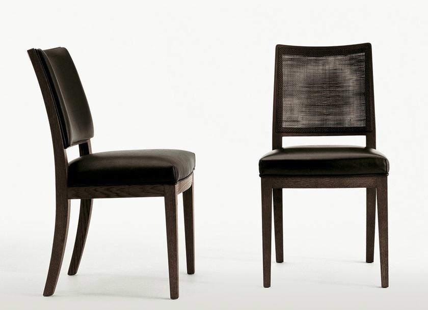 Maxalto Стул из массива дерева со спинкой из соломы Calipso sun-id-1484040 - Вид №1