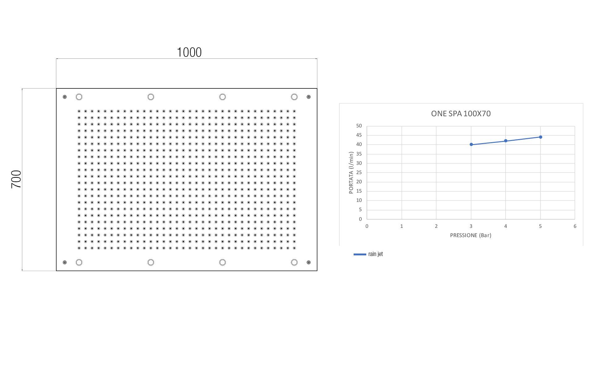 Прямоугольная душевая головка из нержавеющей стали с хромотерапией Aquademy One Spa ARCH-00024157 - Вид №2