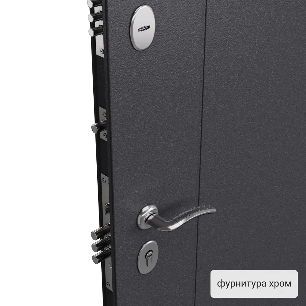 Дверь входная металлическая Страйд Пьемонт 860 мм правая цвет серый TOREX STLM-2068218 - Вид №2