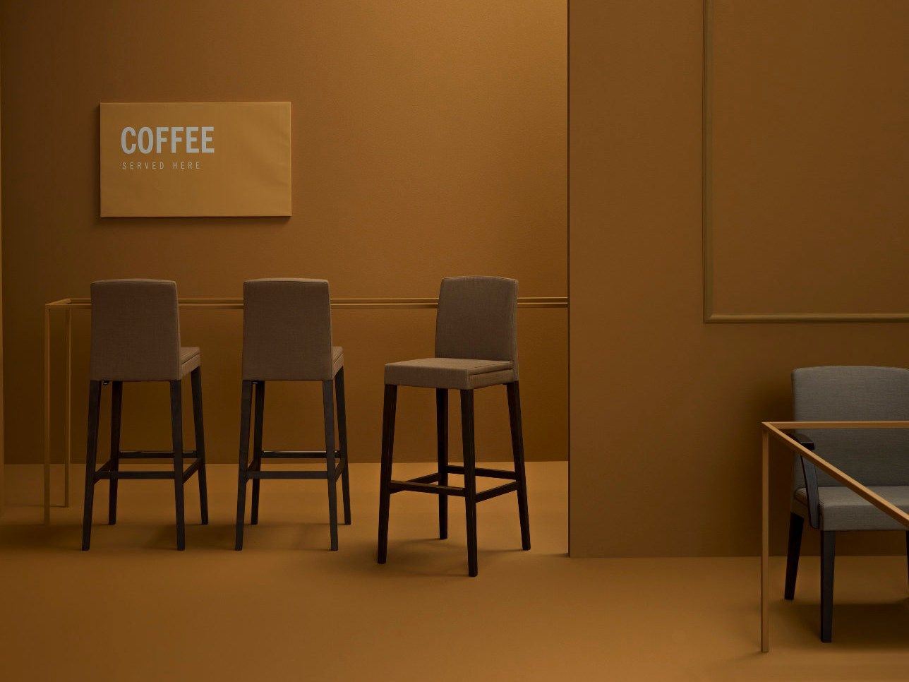 Высокий барный стул PIAVAL FANDANGO-Contract ARCH-00045663 - Вид №3