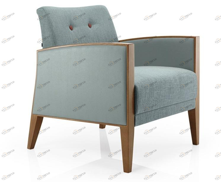 JMS Кресло из мягкой ткани с подлокотниками Cassis M285 rb