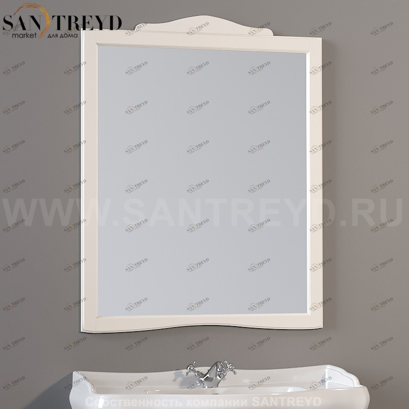 734530 Зеркало с рамой 92x116. Retro Kerasan