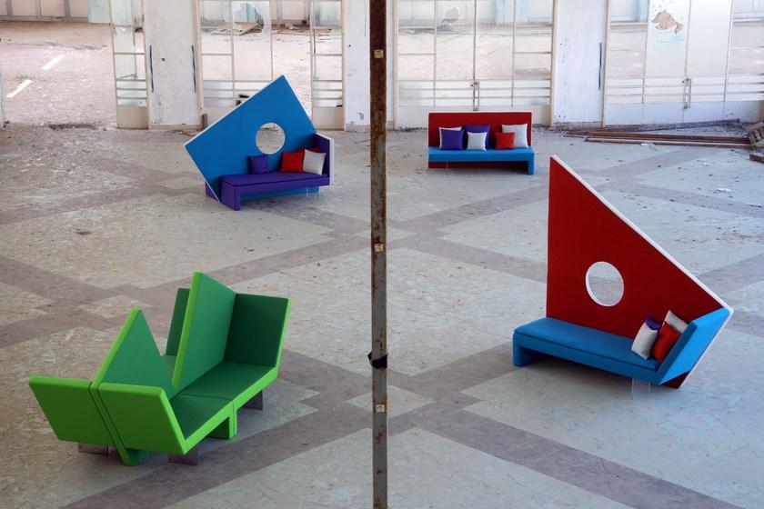 Adrenalina Модульный диван из ткани с высокой спинкой Micromega sun-id-1372793 - Вид №4