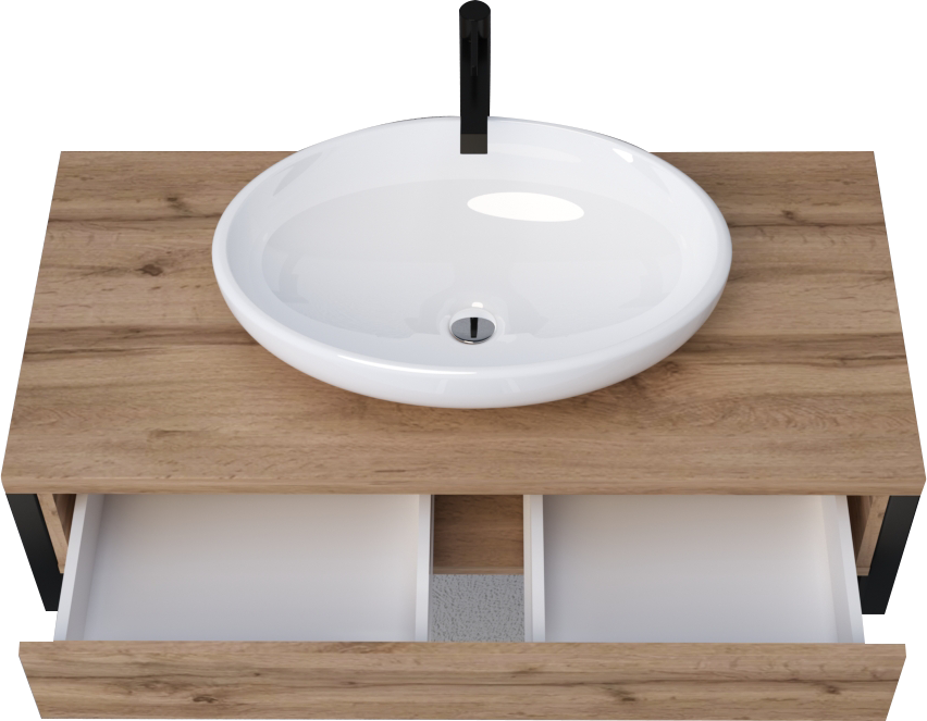 У85844 Тумба GRUNGE LOFT 100П 1в.я Дуб Вотан 1 Marka GRUNGE LOFT 