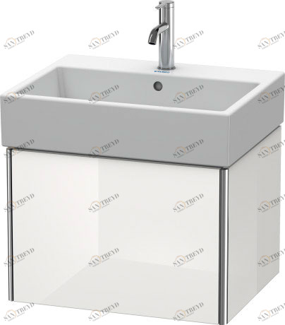 XS409308585 Тумбочка подвесная XSquare #XS4093 584 x 460 мм Белый глянцевый лак Duravit
