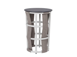 Высокий круглый журнальный столик в HPL