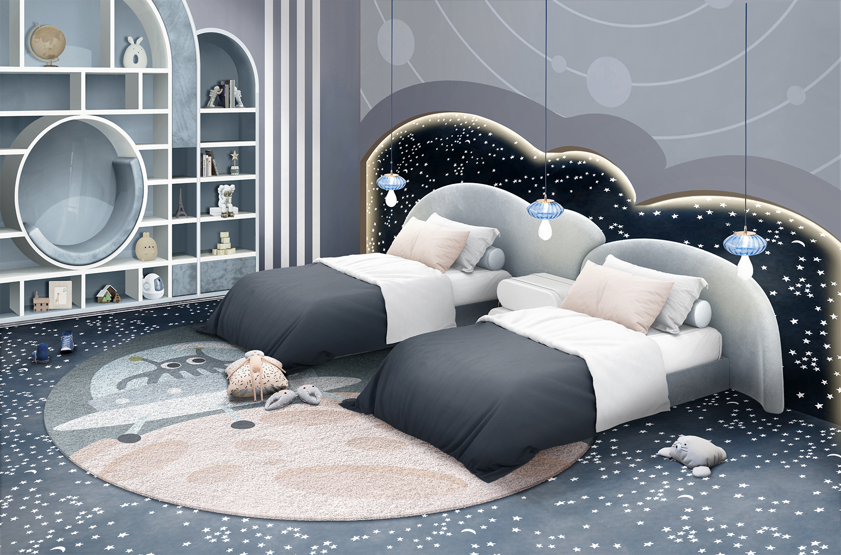 CIST176 Подвесные светильники в детскую Гриб Circu  - Вид №9