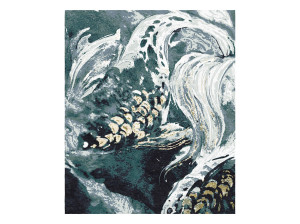 Прямоугольный ковер ручной работы из шерсти и шелка