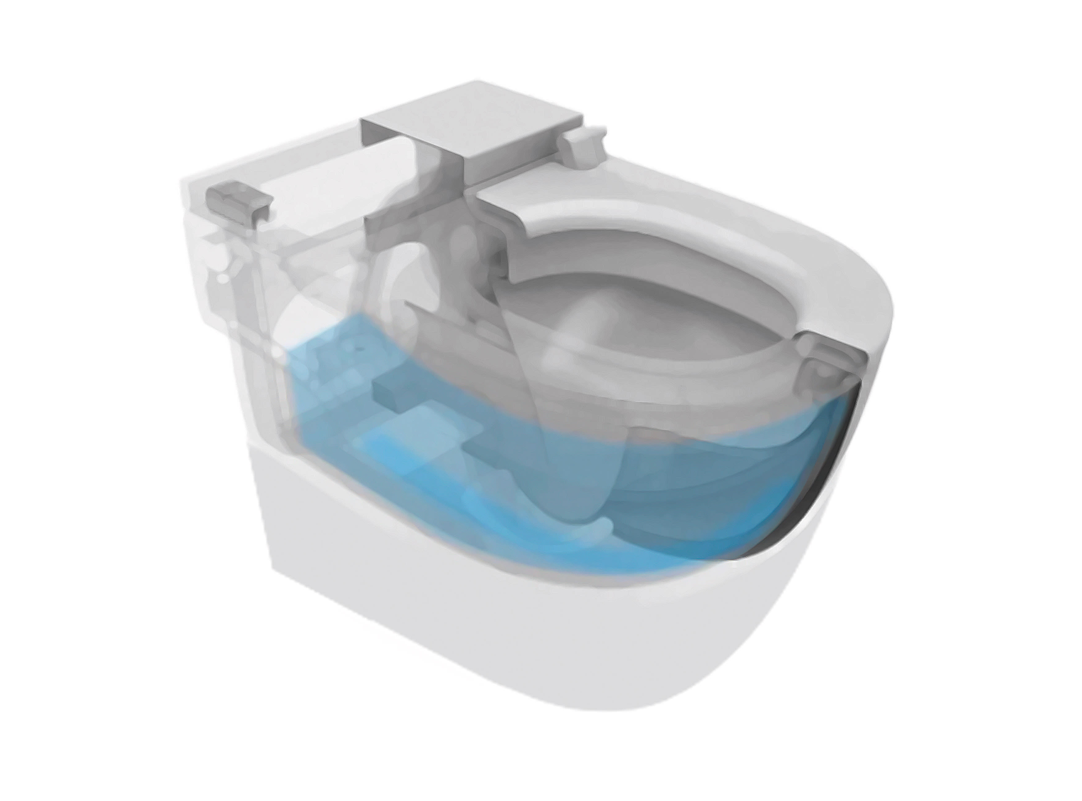 Напольный фарфоровый туалет со встроенным сливным ящиком Roca Meridian ARCH-00130066 - Вид №3