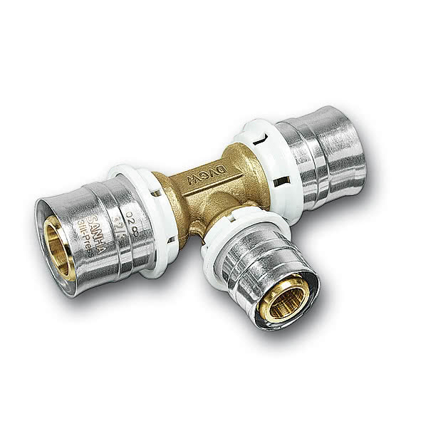 325130262020 25130 - 3fit-Press Тройник без содержания свинца Размеры: 26x20x20 SANHA  - Вид №1