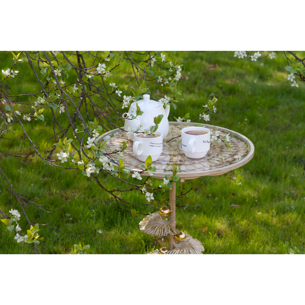 19035 Столик декоративный Терра Роуз Айвори BOGACHO 4627155813703 - Вид №1