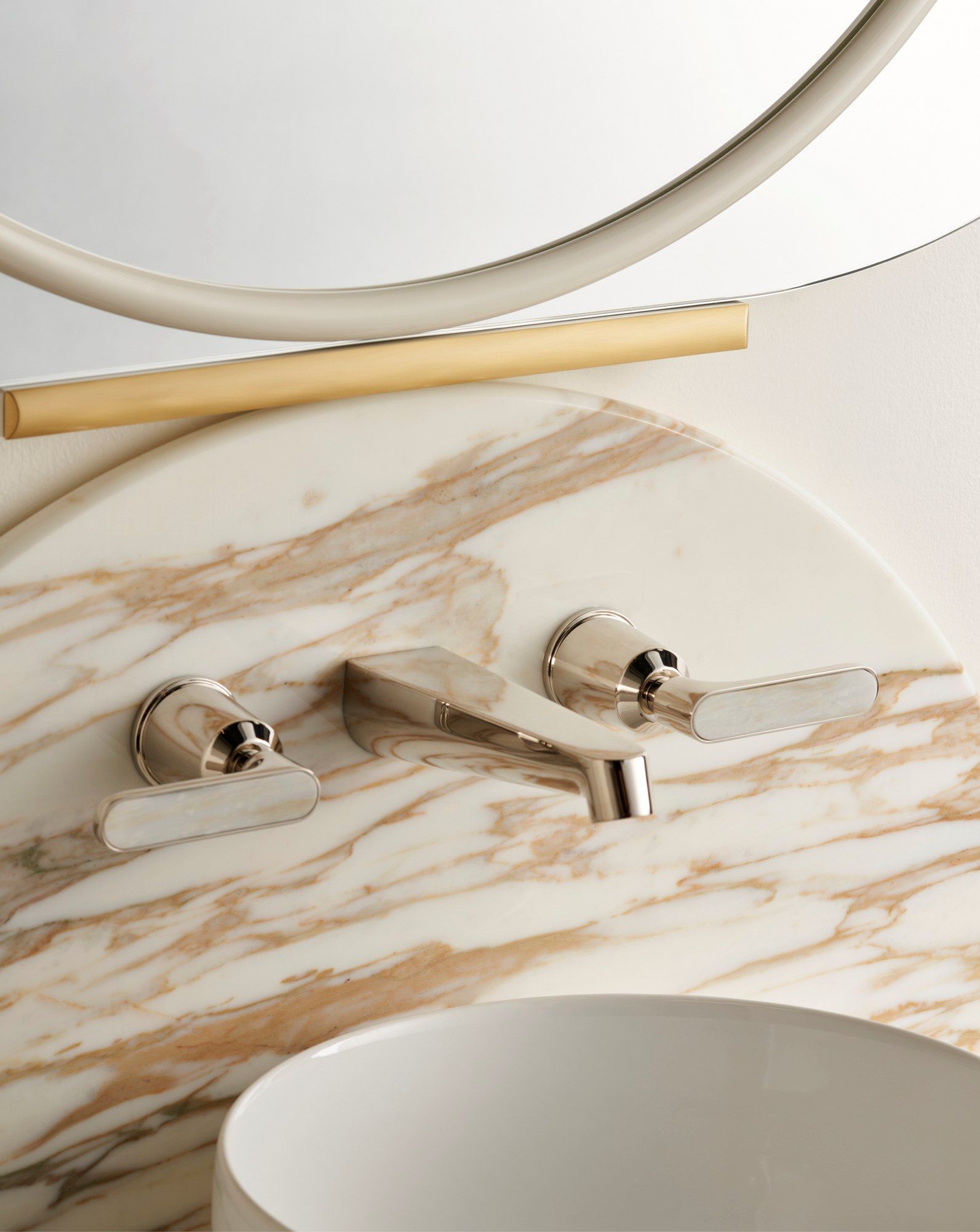 Настенный смеситель для раковины с 3 отверстиями Devon&Devon Twenties ARCH-00025665 - Вид №1