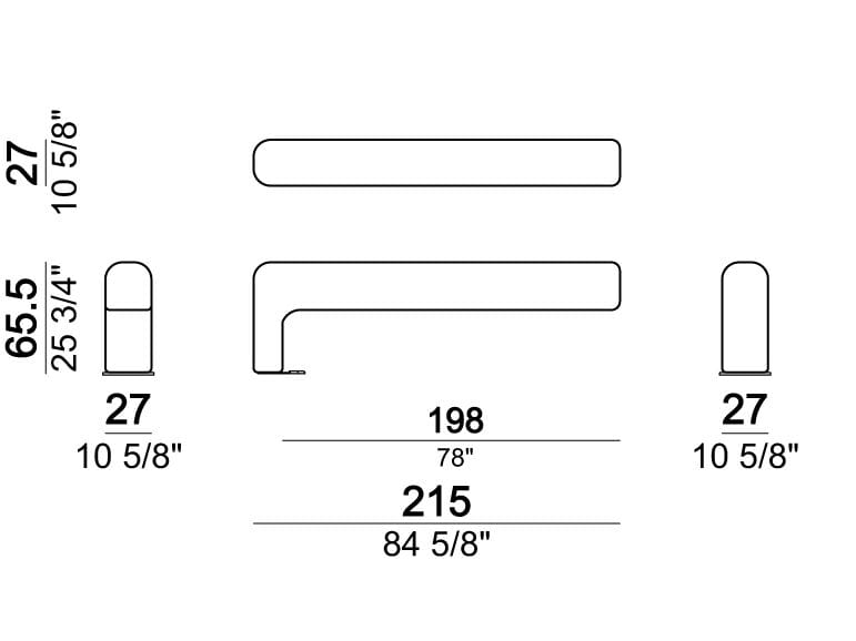 2-местный тканевый диван Arketipo BACK PACK ARCH-00107213 - Вид №14