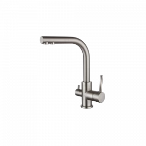 GZ 16025G Смеситель для кухни с подключением к фильтру с питьевой водой Ganzer Сатин