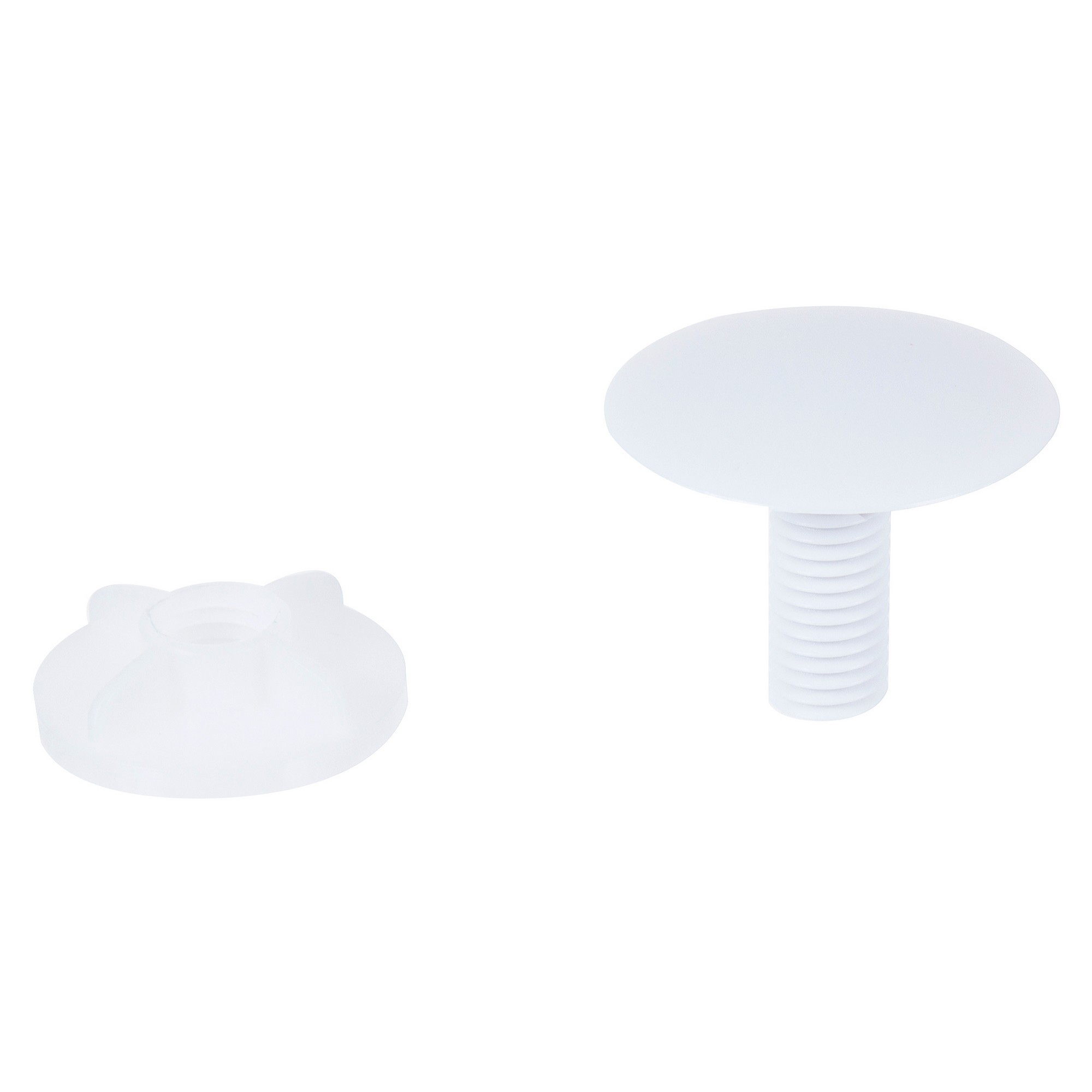 18657810 Заглушка для раковины цвет белый STLM-0011905 Santreyd  - Вид №1