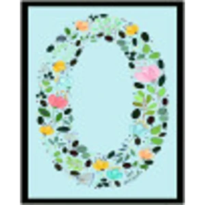 Цифра «0» самоклеящаяся 50x40 мм пенополиэтилен цвет глянцевый мультиколор