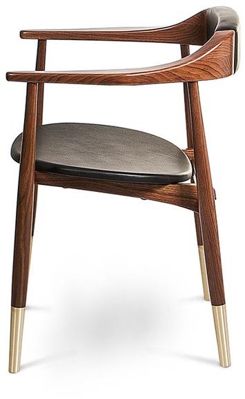 Essential Home Стул из орехового дерева с подлокотниками sun-id-1445968 - Вид №1